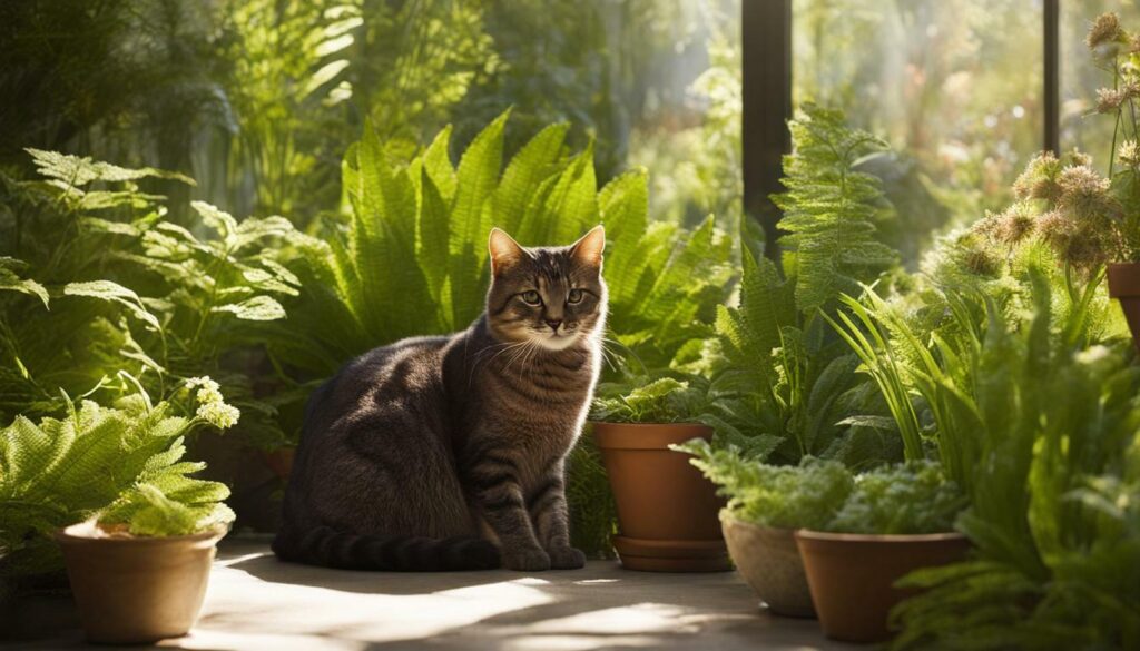 Plantes adaptées pour les jardins et balcons avec des chats