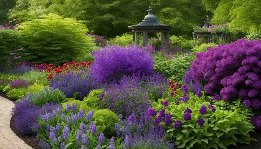 jardinage écologique pour les plantes vivaces violettes