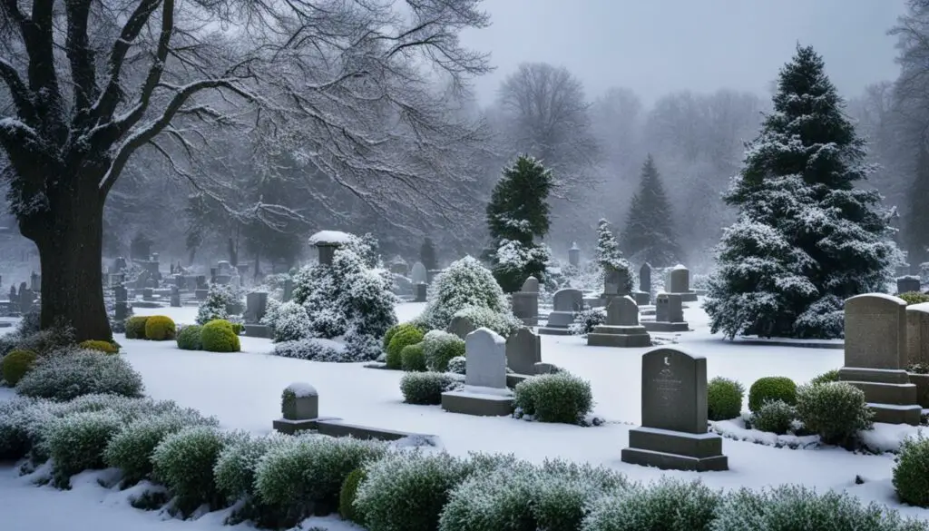 plantes vivaces pour cimetière en hiver