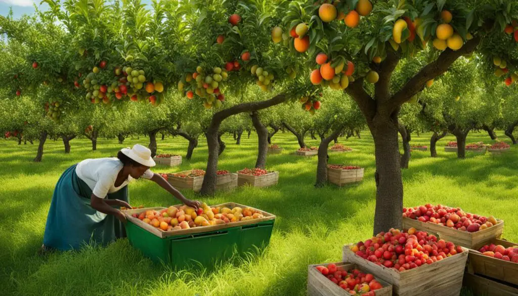 récolte et conservation des fruits